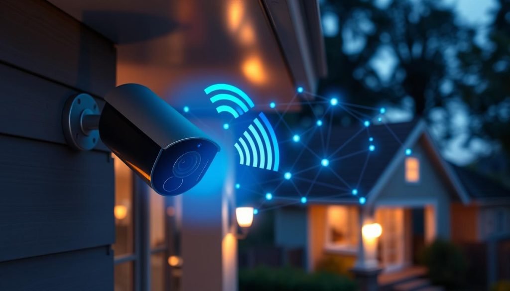conexão Wi-Fi em câmeras de segurança