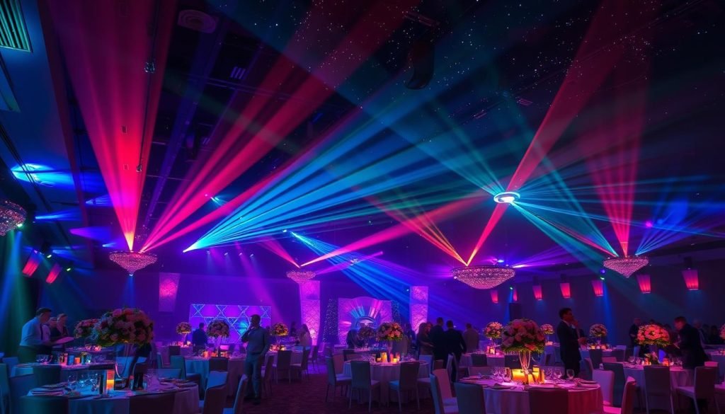 iluminação especial em eventos