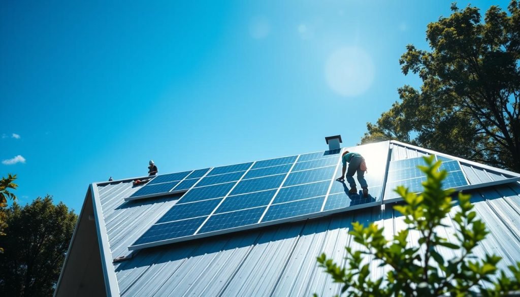 instalação de painéis solares