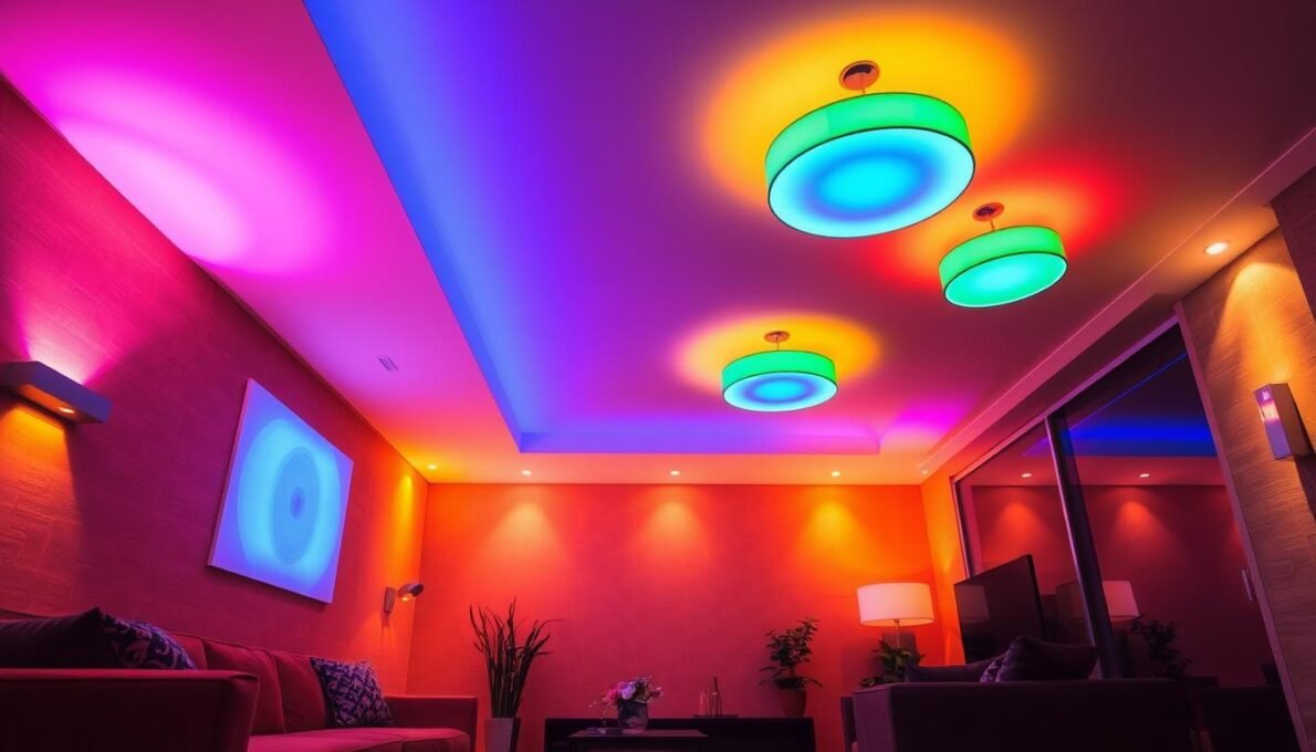 Iluminação Inteligente  Cores