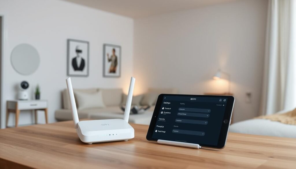 configuração de rede wi-fi segura