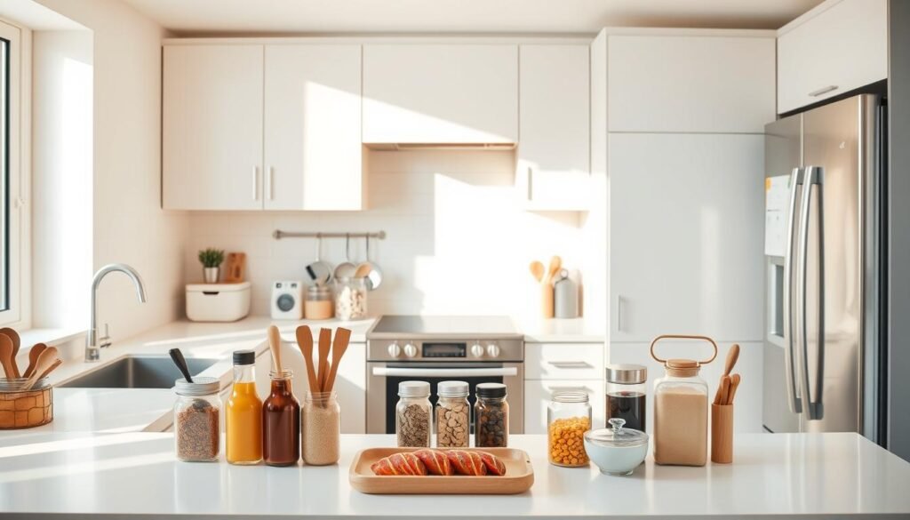 organização da cozinha
